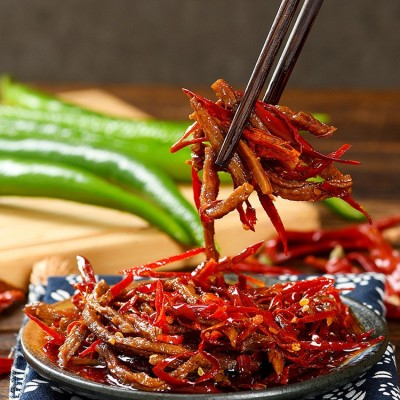 自贡香辣冷吃牛肉128g袋四川特产美食小吃卤味零食即食麻辣牛肉干图4