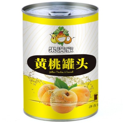 【果满家】新鲜糖水黄桃罐头425g/瓶装水果罐头源头厂家支持冠名图5