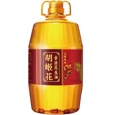 胡姬花古法土榨风味花生油5L 一件代发 食用批发花生粮油图5