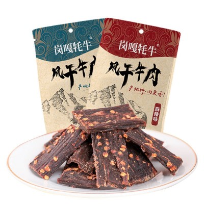 岗嘎牦牛网红零食风干牛肉干手撕风干牛肉麻辣肉类零食批发食品图5