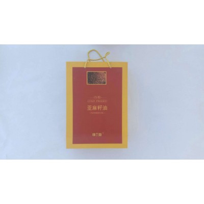 厂家直供低温冷榨亚麻油/胡麻油经典礼盒装多购优图5