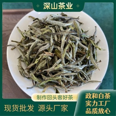 2021年高山日晒白茶散装500g白牡丹散茶批发政和工厂直播一件代发