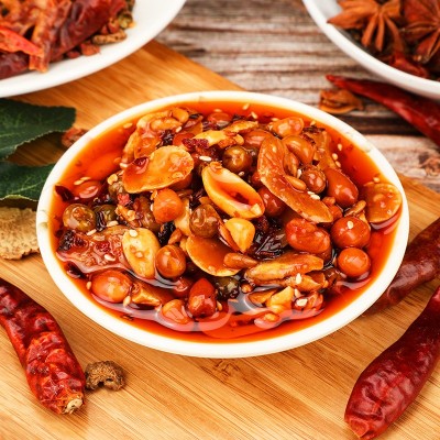 满口香油辣椒火锅串串蘸料拌饭辣椒酱400克罐装花生瓜子仁辣椒酱图2