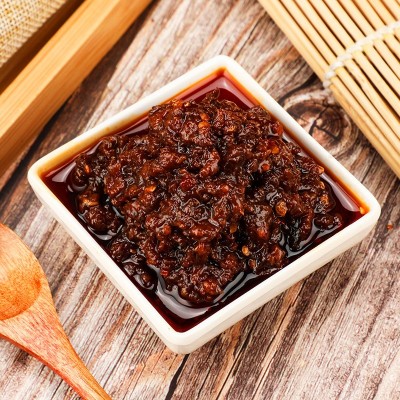 德政缘佐餐香辣牛肉酱400克罐装拌饭拌面酱调味蘸酱下饭牛肉酱图4
