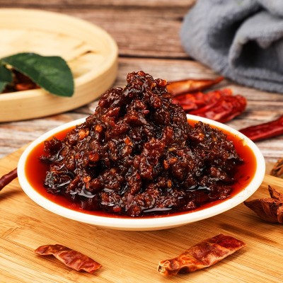 德政缘佐餐香辣牛肉酱400克罐装拌饭拌面酱调味蘸酱下饭牛肉酱图3