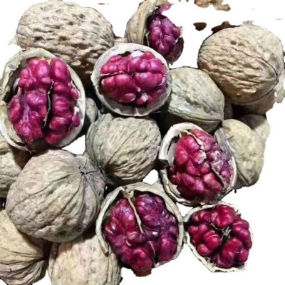 新货云南红衣核桃红皮薄壳红米核桃坚果零食图5