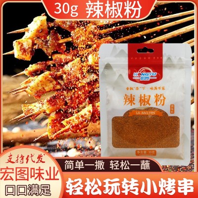 烧烤调料撒料辣椒面辣椒粉香辣炒菜火锅烧烤用香辣蘸料家用辣椒粉