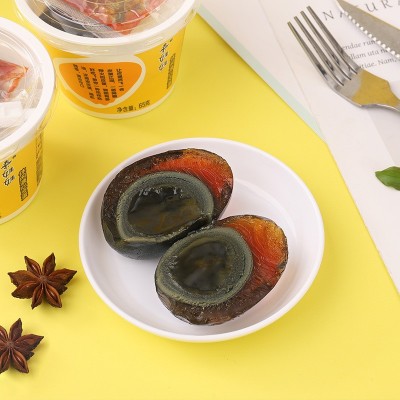 秦娃娃溏心皮蛋无铅冰激凌松花蛋休闲户外即食带调料礼盒熟鸭变蛋图3