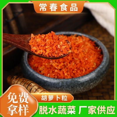 胡萝卜丁 厂家供应脱水蔬菜胡萝卜粒调味包胡萝卜丁脱水胡萝卜粒