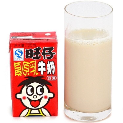 旺仔牛奶125ml*4盒装儿童乳饮料复原乳整箱批发图2