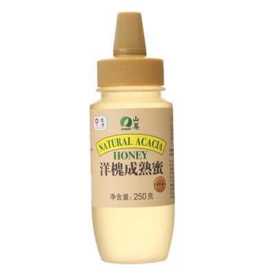 中粮山萃洋槐成熟蜜250g槐花蜂蜜半斤挤压瓶装便携小瓶槐花蜜集团图5