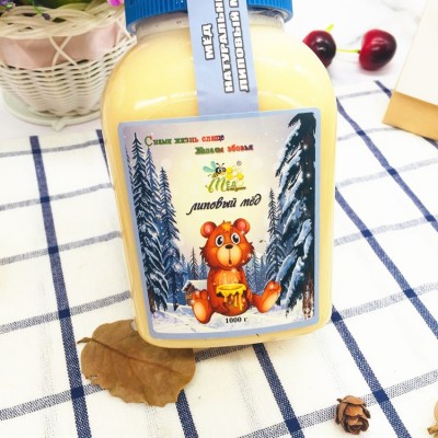俄罗斯进口冬熊蜜椴树蜜500g 瓶装蜂蜜办公室零食冲饮包邮图4