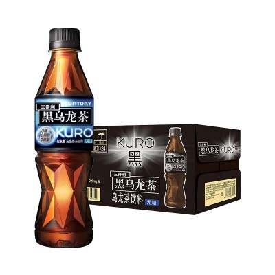 SUNTORY三得利黑乌龙350ml*24瓶/箱无糖0脂茶饮料 江浙沪皖包邮图5
