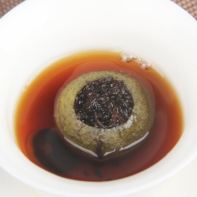 批发新会老树日晒小青柑小青柑普洱茶 5年宫廷柑普茶 小柑橘500克图4