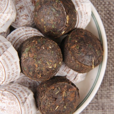 批发 云南勐海普洱茶 熟茶 木止糯米香沱 迷你小沱糯香茶图2