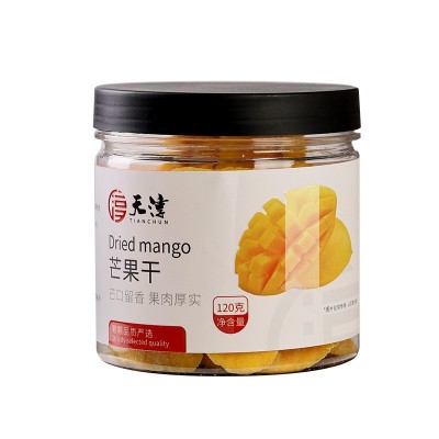 天淳芒果干120g一罐水果干厚切果脯蜜饯网红小吃休闲零食批发代发图5