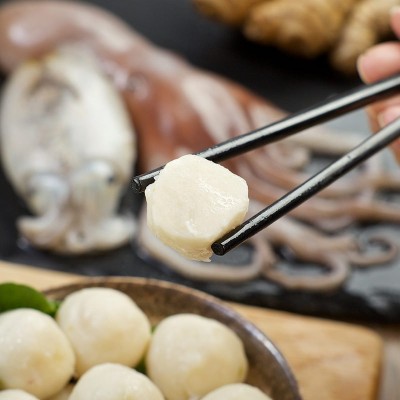 速冻墨鱼丸爆蛋500g花枝丸商用冻品潮汕海鲜生鲜食材火锅食材批发图2