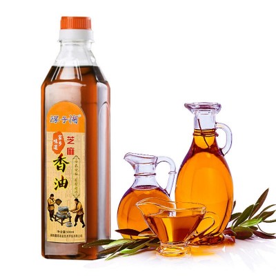 【工厂直供】黑白纯芝麻油香油调味凉拌用火锅香油香味浓郁食用油图5
