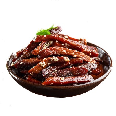 老四川麻辣牛肉干卤味零食即食五香牛肉干批发代发酱牛肉休闲零食图5