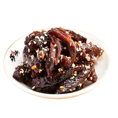 老四川麻辣牛肉干卤味零食即食五香牛肉干批发代发酱牛肉休闲零食图4
