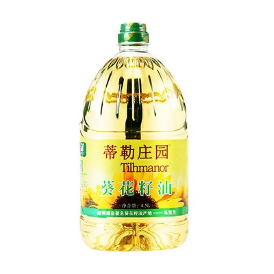 蒂勒庄园乌克兰葵花籽油4.5L食用油餐饮福利家用食用油压榨植物油图5