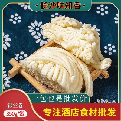 银丝卷350g10个装馒头花卷酒店饭店餐饮用特色半成品面食早餐速食图2
