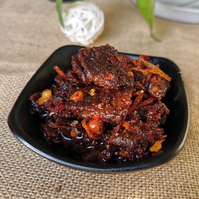 江西南昌特产胡老太牛肉块280克香辣大块牛肉酱下饭拌粉拌面图4