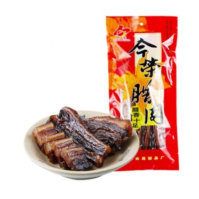 今荣批发商用餐饮二次风干非烟熏肥瘦腊味 广味腌肉五花腊肉500g图5