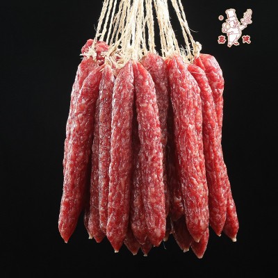 广式全瘦腊肠5kg箱装广味农家煲仔饭香肠广东中山腊味猪肉肠批发图4