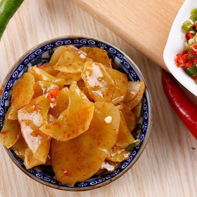 国圣莴笋香辣味小包装休闲零食下饭菜下酒菜腌咸菜开袋即食图5