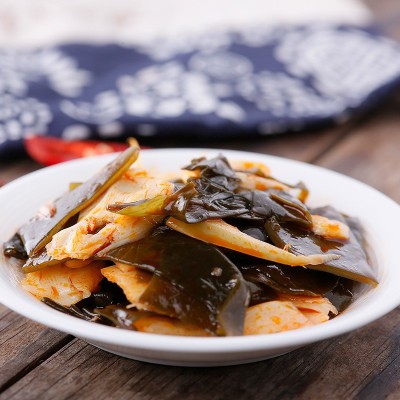 国圣 香辣海带脆笋小包装 开袋即食素食休闲零食小吃 散装批发厂图2
