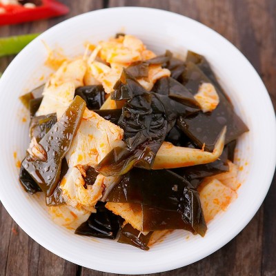 国圣 香辣海带脆笋小包装 开袋即食素食休闲零食小吃 散装批发厂图4
