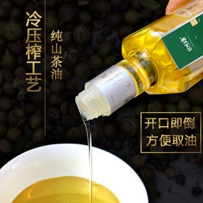 山茶油500mL*2瓶礼盒装江西茶籽油食用油厂家直发批发福 利采购图2