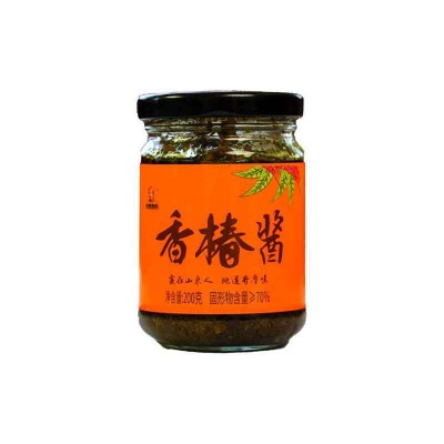 厂家直销宝烨香椿酱河南山东特产沂蒙山头茬香椿嫩芽素食辣椒酱
