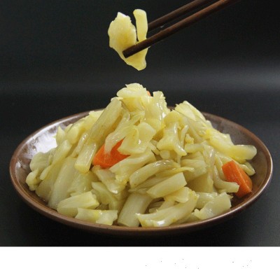 其门堂开味花菜梗腌制泡菜下饭菜凉菜台州酒店冷盘即食妈妈菜500g图2