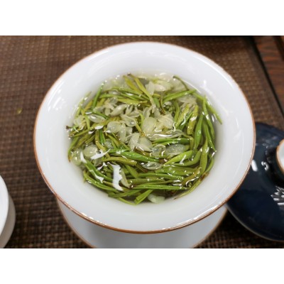 茉莉花茶2023新茶浓香雀舌兰雪散装四川雅益闲飘雪茉莉花茶叶图3