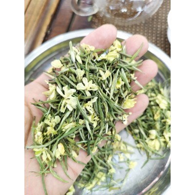 茉莉花茶2023新茶浓香雀舌兰雪散装四川雅益闲飘雪茉莉花茶叶图5