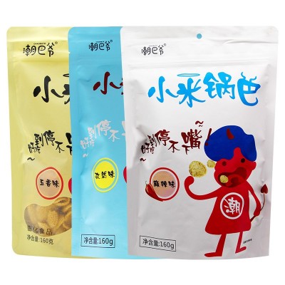 潮巴爷小米锅巴 160g/袋 孜然麻辣五香三种口味 办公室零食图4