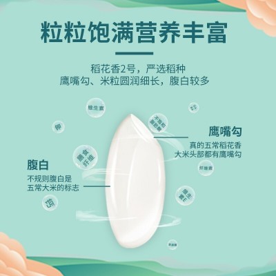 2022年新米东北五常大米稻花香2号5KG10斤真空包装一件代发图3