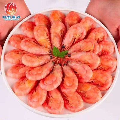 北极虾大号甜虾 刺身即食冰虾 鲜活带籽腹籽海鲜水产冻虾北极甜虾图3
