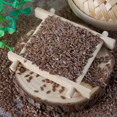 现货批发棕褐色亚麻籽 榨油烘焙磨粉原料五谷杂粮胡麻籽袋装25kg图4