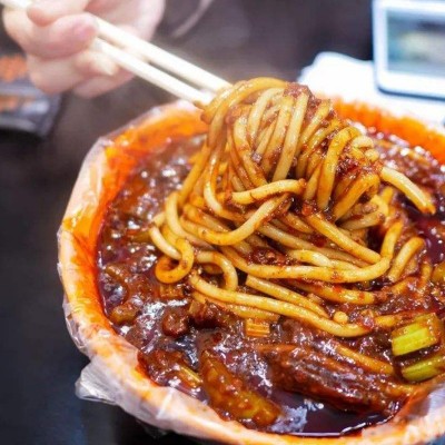爆辣新疆炒米粉酱500g 拌粉调料 餐饮开店方便食品调味料 工厂热销图3