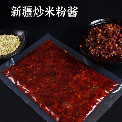 爆辣新疆炒米粉酱500g 拌粉调料 餐饮开店方便食品调味料 工厂热销图2
