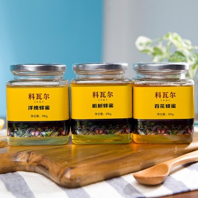 东北农家土特产蜂蜜 科瓦尔椴树蜂蜜 瓶装椴树蜜500g 玻璃瓶装蜂图2