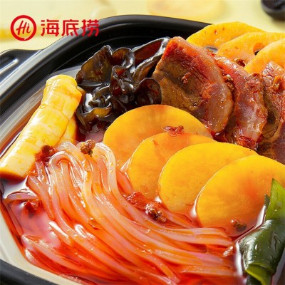 海底捞麻辣嫩牛自煮火锅套餐435g 自热懒人速食图3