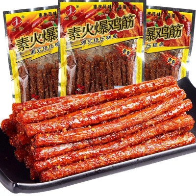 火爆鸡筋辣条5角包几五毛钱的小麻辣90后怀旧零食儿时回忆校园大图3