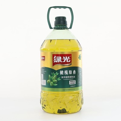 绿光橄榄原香调和油低温压榨初榨5升橄榄油食用油厂家直供图2