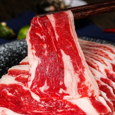 美国安格斯新鲜原切雪花肥牛卷牛肉涮火锅食材配菜家用整条箱冷冻图4
