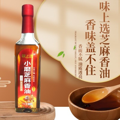 味上选芝麻香油320毫升纯芝麻油家用凉拌调味油火锅蘸碟厂家批发图2