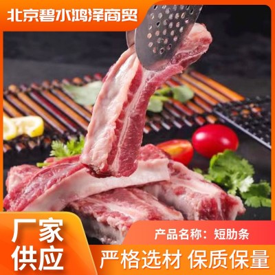 牛肉短肋条工厂供应 冷冻牛肉肋骨肉 自助红烧排骨肉冷冻品批发
